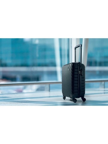 18 Zoll Hartschalen-Trolley aus ABS schwarz