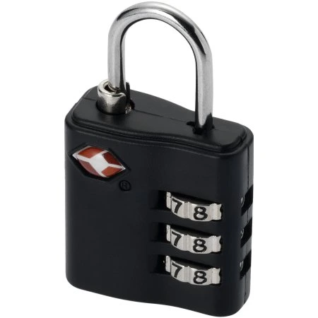 TSA-Gepäckschloss mit 3-stelliger Kombination schwarz