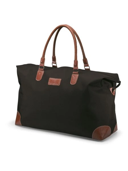 Sport- oder Reisetasche aus Mikrofaser schwarz